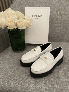 Celine 2022 New Retro Wild Triumph Buckle Loafers Original Box