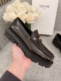 Celine 2022 New Retro Wild Triumph Buckle Loafers Original Box