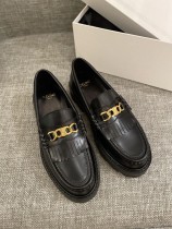 Celine 2022 New Retro Wild Triumph Buckle Loafers Original Box