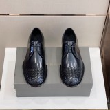 Bottega Veneta counter latest glossy derby shoes leather outsole with original box