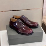 Bottega Veneta counter latest glossy derby shoes leather outsole with original box