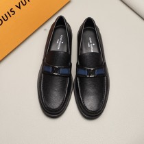 Louis Vuitton Classic Leather and Rubber Outsole Loafers in Original Box