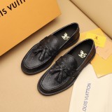 Louis Vuitton Classic Leather and Rubber Outsole Loafers in Original Box