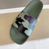 Burberry Men's and Women's Check Camouflage Vintage Slippers Original Box