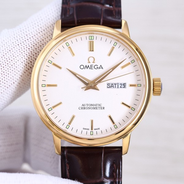 Omega boutique men's watch distinguished atmosphere gentleman style excellent quality imported calfskin with top 316 stainless steel case with original box