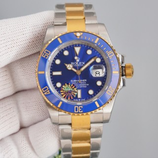 Rolex's new water ghost submariner ring mouth one-piece molding sapphire luminous beads 904 stainless steel case one-button elastic buckle strap smooth with original box