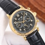 Patek Philippe Grand Complication Chronograph 316 Case All Steel Nano Platinum Plated Calfskin Strap Original Box