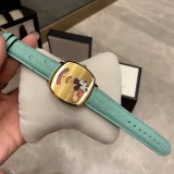 Gucci Collection Watch with Mickey Pattern Stainless Steel Case 2 Window Displays Hours and Minutes Interlocking Double G Stainless Steel Bracelet With Original Box