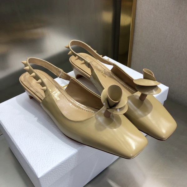 Dior Spring/Summer 2022 New Series Shaped Heel Ballerina Lace Original Box