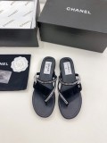 Chanel 2022 new women's spring and summer crystal flash diamond slippers series with original box