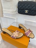 Louis Vuitton2022 summer new classic old flower slippers with original original box