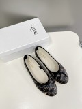 Celine 2022 spring and summer Mary Jane hardware buckle wild shoes leather outsole with original original box