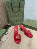 Gucci New 2022 Summer New Ladies Double G Buckle Slippers Sandals Italian Leather Outsole with Original Box