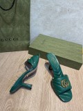 Gucci New 2022 Summer New Ladies Double G Buckle Slippers Sandals Italian Leather Outsole with Original Box