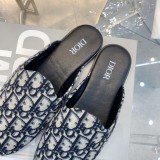 Dior2022 new old flower embroidered slippers series with original original box