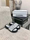 Chanel Spring/Summer Latest Layout Explosive Wooden Sole Slippers Fashion Versatile Series With Original Box