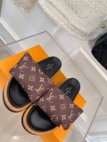 Louis Vuitton Spring/Summer 2022 New Presbyopia Series Velcro Couple Sandals with Original Box