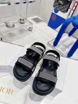 Dior2022 new velcro pearl all-match sandals with original box