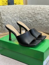 Bottega Veneta Retro Square Candy Color Classic High Heel Leather Tow Original Original Box