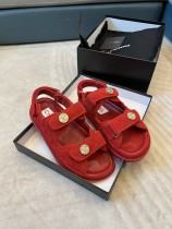 Chanel Spring/Summer Resort Collection Velcro Beach Sandals with Original Box