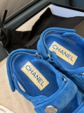 Chanel Spring/Summer Resort Collection Velcro Beach Sandals with Original Box