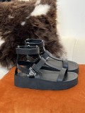 Hermes Spring/Summer 2022 Roman Simple Leather Strap Sandals with Original Box