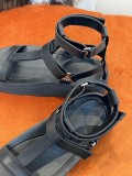 Hermes Spring/Summer 2022 Roman Simple Leather Strap Sandals with Original Box