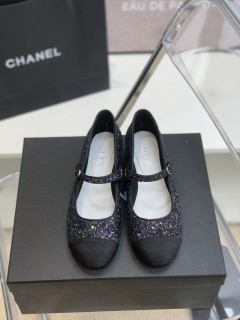 Chanel early spring new Mary Jane flat single shoelace original box