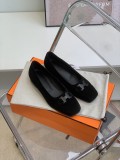 Hermes new pig nose buckle single shoelace original box