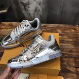 Louis Vuitton Silver Casual Sneakers Original Box