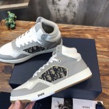 Dior New B27 Men's and Women's High Top Casual Sneakers with Original Box