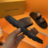 Louis Vuitton Men's Spring/Summer Luxury Brand Slippers with Original Box