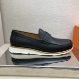 Hermes men's loafers genuine leather business shoes with original box