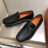 Hermes men's loafers genuine leather business shoes with original box