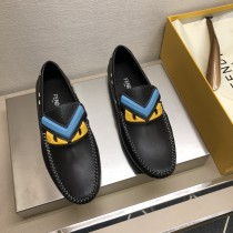 Fendi men's loafers genuine leather business shoes with original box