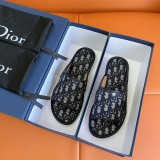 Dior 2022ss latest men's Oblique slippers with original box