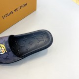 Louis Vuitton 2022 new summer men's slippers with original box