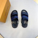 Louis Vuitton 2022 new summer men's slippers with original box