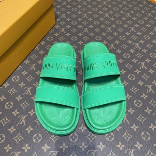 Louis Vuitton 2022 new summer men's slippers with original box