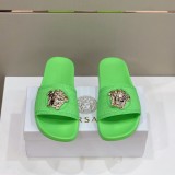 Versace 2022 Men's and Women's Latest Rhinestone Casual Slippers with Original Box