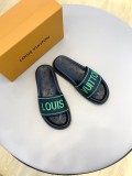 Louis Vuitton 2022 new summer men's slippers with original box