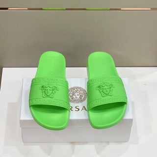 Versace 2022 Men's and Women's Latest Rhinestone Casual Slippers with Original Box