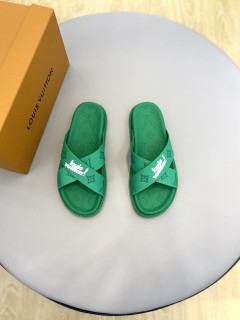 Louis Vuitton 2022 new summer men's slippers with original box