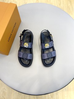 Louis Vuitton 2022 new summer men's slippers with original box