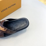 Louis Vuitton 2022 new summer men's slippers with original box