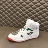 Gucci High Top Luxury Brand Couple Sneakers Sneakers With Original Box