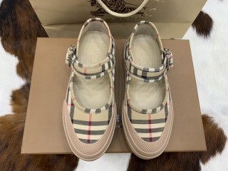 Burberry Women's Vintage Mary Jane Doll Shoes with Original Box