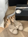 Chanel 2022 New Mary Jane Bow Sandals with Original Box