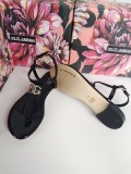 Dolce&Gabanna new leather outsole sandal shoes with original box