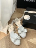 Chanel 2022 New Mary Jane Bow Sandals with Original Box